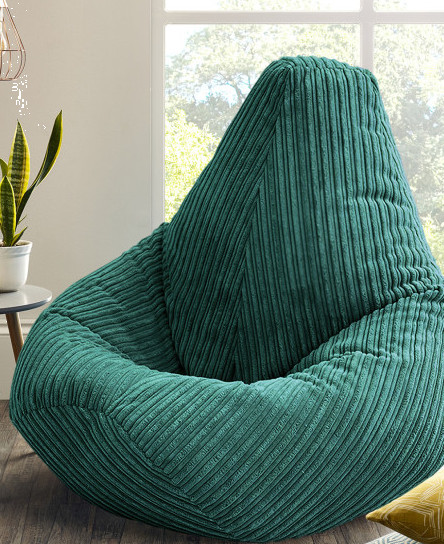 XXL Jumbo Cord MEGA Highback bean bag for Adults Giant Cord Beanbag Ready Filled