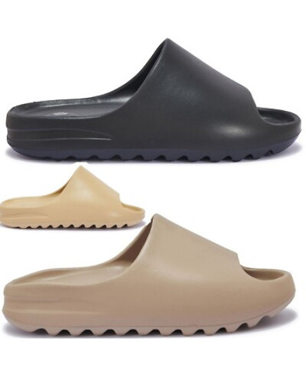MENS DESIGNER SLIP ON SLIDERS RUBBER SLIDES COMFY SUMMER HOLIDAY SANDALS SHOES