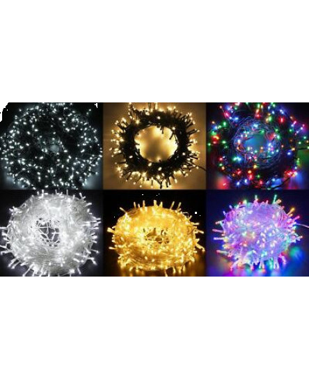 100-2000 LED String Fairy Lights Mains Plug In Outdoor Christmas Tree Home Decor