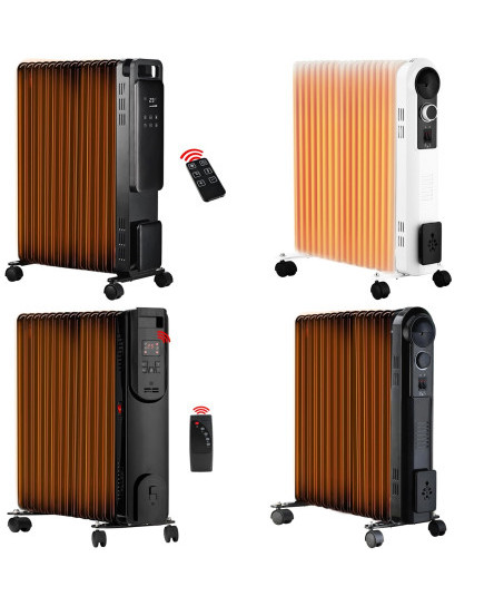 11-Fin Oil Filled Heater Radiator, 3 Power Settings, LED Display, 24hrs timer