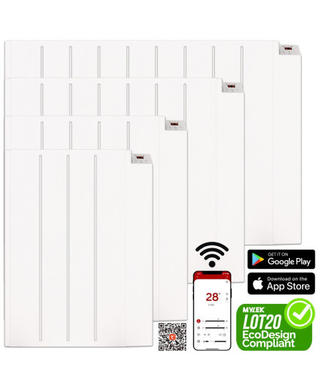 Mylek Panel Heater Wifi Radiator Electric Space Warmer App Wall Mounted
