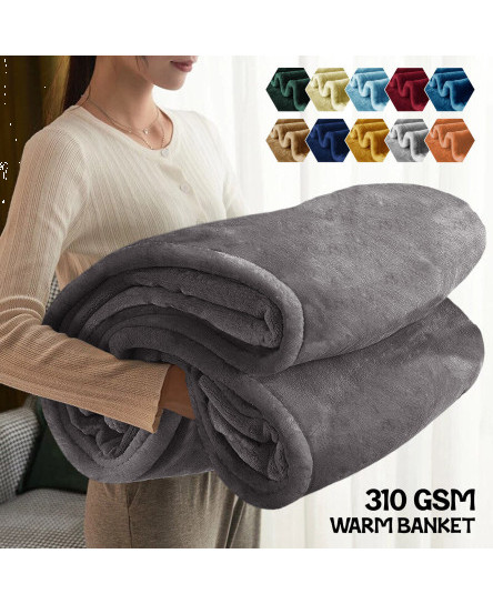 Large Faux Fur Warm Fleece Throw Over Soft Sofa Bed Mink Blanket Double & King
