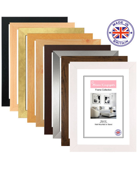 A1 A2 A3 A4 A5 BLACK Picture Frames Wood Effect White Photo Poster Frame Oak