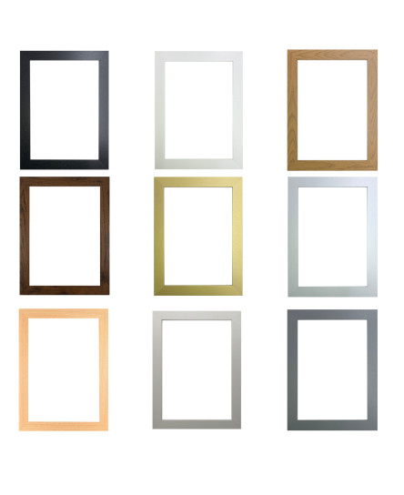 Modern Black Picture Frames Oak White Walnut A1 A2 A3 A4 A5 Poster Photo Frame