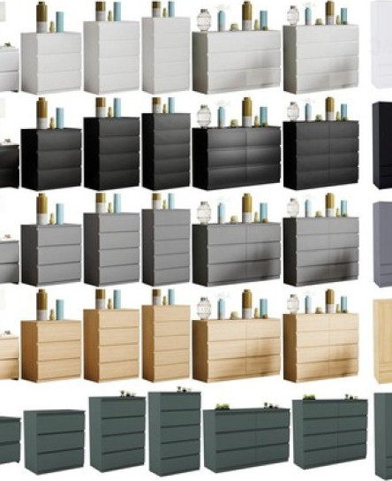 Modern Chest of Drawers Bedroom Furniture Storage Bedside Cabinet 2 to 8 Drawers
