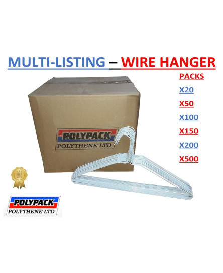 white-metal-wire-plain-hangers-clothes-coat-hanger-40cm-16-13gauge-multilisting