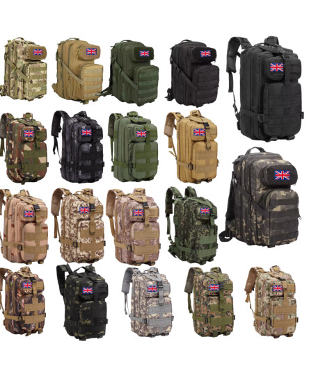 Tactical Military Backpack Inferno® 14 colour Army Rucksack Camping Hiking