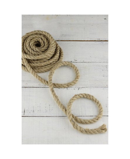 Natural Jute Rope Strong Twisted Decking Cord Garden Sash Camping 6mm - 60mm