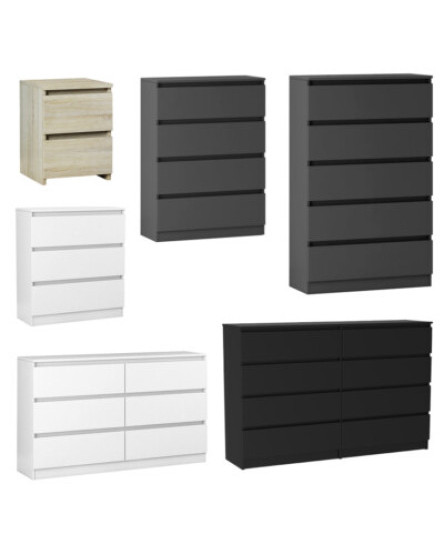Modern Chest of Drawers Bedside Table Cabinet Nightstand 2 3 4 5 6 8 Drawer