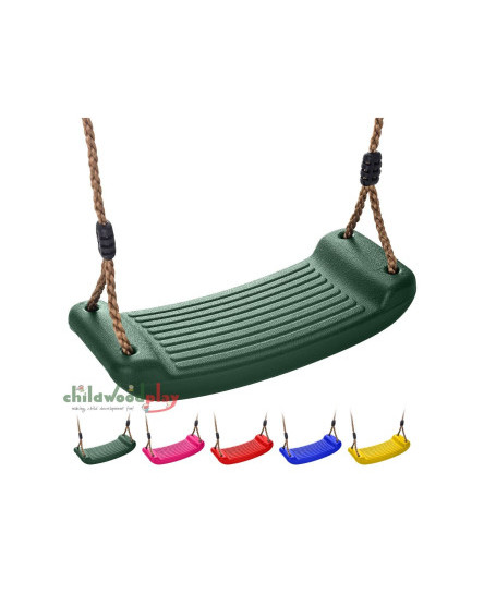 Kids Garden Swing Seat Outdoor Heavy Duty Plastic with Adjustable Rope