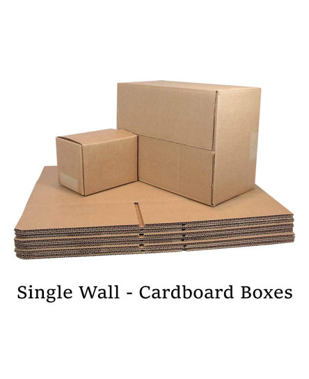 Brown Cardboard Boxes Single Wall For Postal Shipping Small & Large Sizes Box