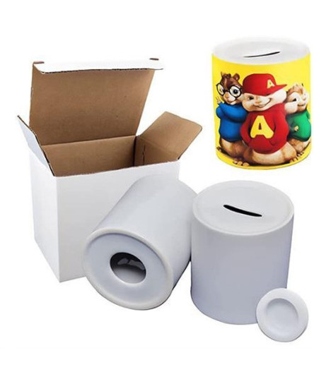 Sublimation Blank Money Box Tin - Piggy Bank, Coin, Cash Tin and Savings Tin