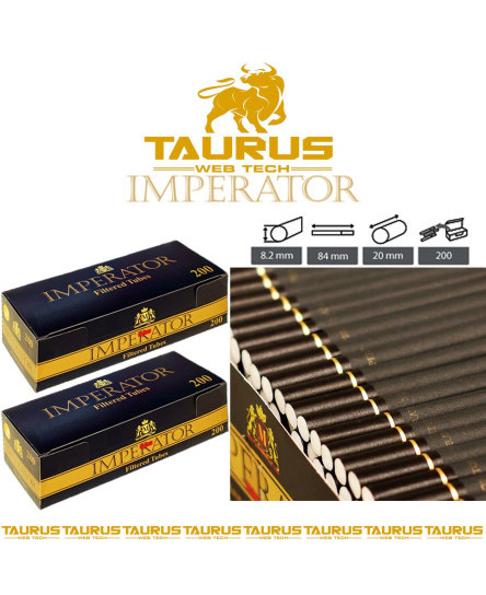4000 x IMPERATOR BLACK Filter TUBES Tips Paper GOLD Smoking Cigarette Tobacco UK